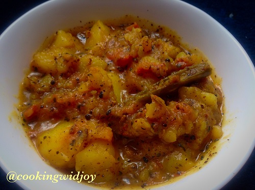 Spicy n tangy Potato curry