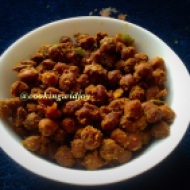 Black Chickpea Dry Curry (Dry Kala Chana)