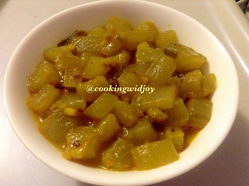 Cucumber curry (kheere ki sabji)