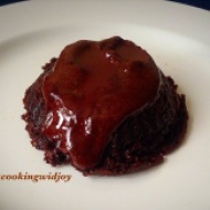 Eggless Chocolate-Coffee Molten Lava Cup Cake
